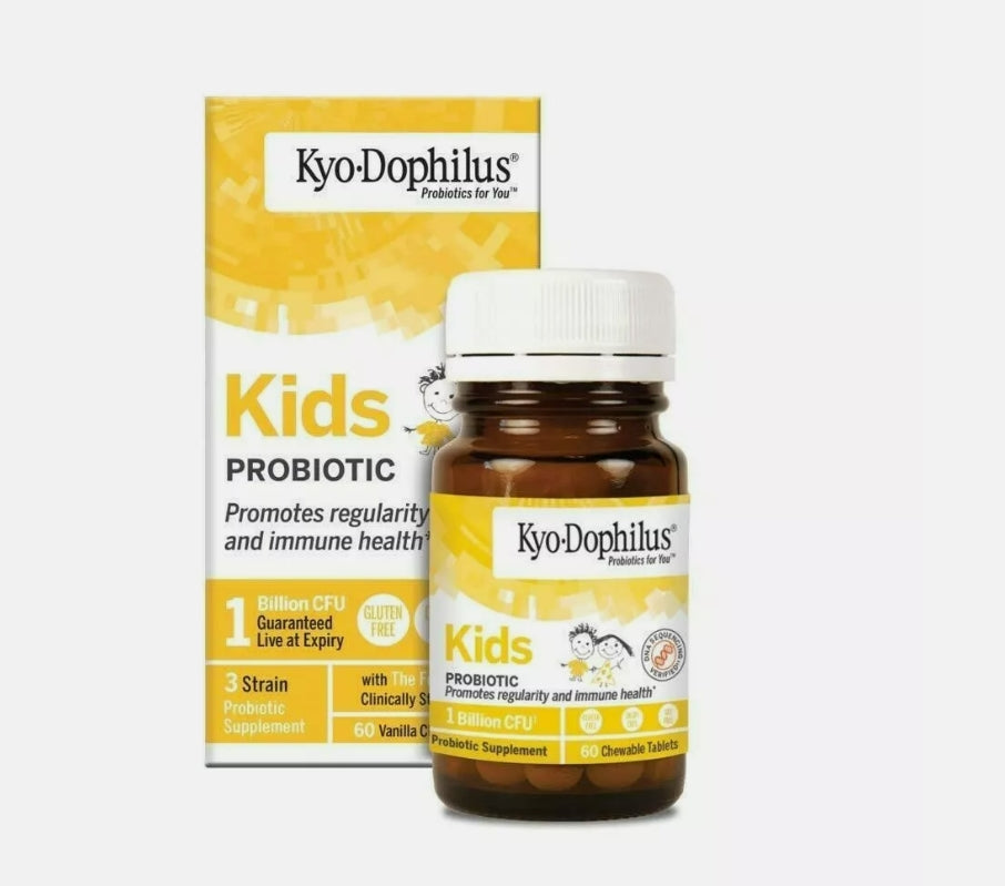 *Kyolic, 兒童益生菌,香草味,60 粒咀嚼片