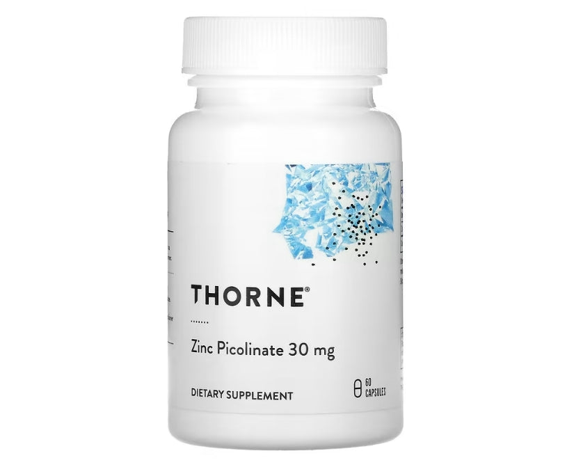 Thorne, Zinc Picolinate, 30 mg, 60 Capsules