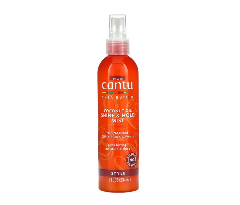 FREE Cantu, Shea Butter, Coconut Oil Shine & Hold Mist, 8 fl oz (237 ml)