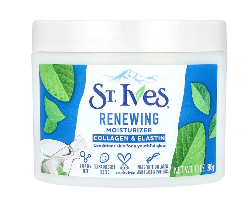 *St. Ives, 煥活保濕劑,膠原蛋白和彈性蛋白,10 盎司(283 克)