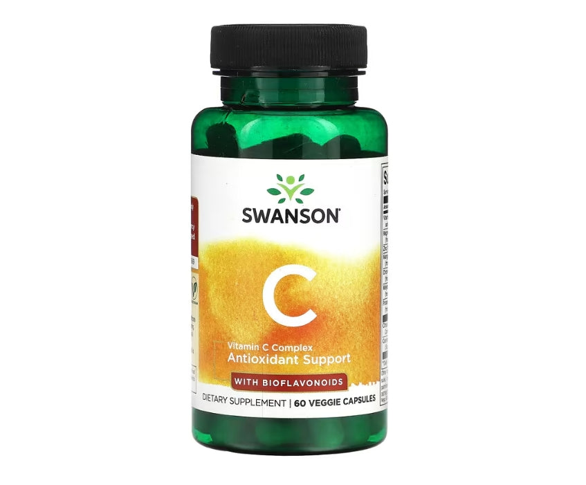 Swanson, Vitamin C Complex with Bioflavonoids, 60 Veggie Capsules