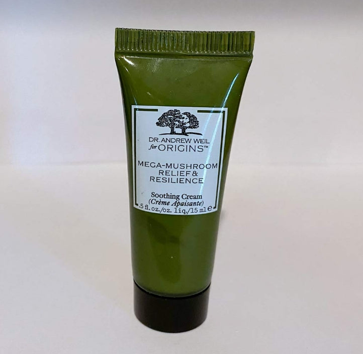 FREE Origins Dr. Weil Mega-Mushroom Relief & Resilience Soothing Cream Travel Size 0.5 oz. / 15ml