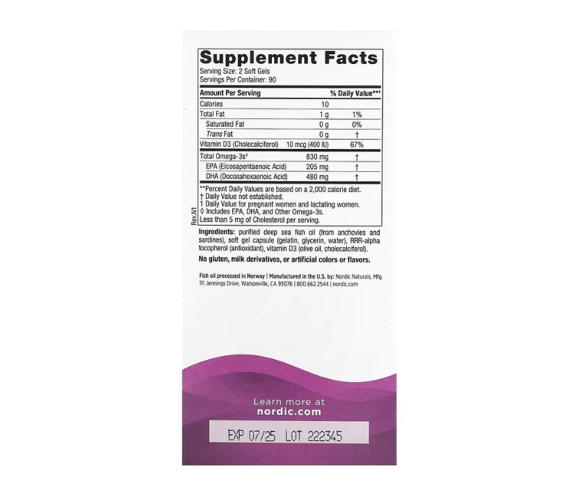 Nordic Naturals, Prenatal DHA, 180 Soft Gels