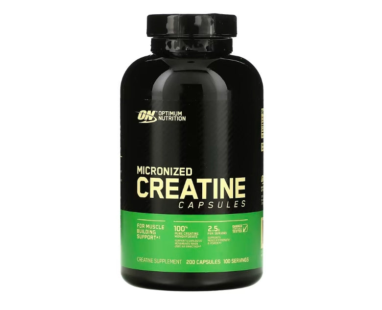*Optimum Nutrition, Micronized Creatine Capsules, 2.5 g, 200 Capsules (1.25 g per Capsule )