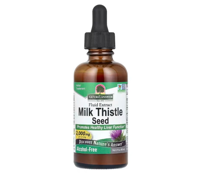 Nature's Answer, Milk Thistle Seed, Fluid Extract, 2,000 mg, 2 fl oz (60 ml)