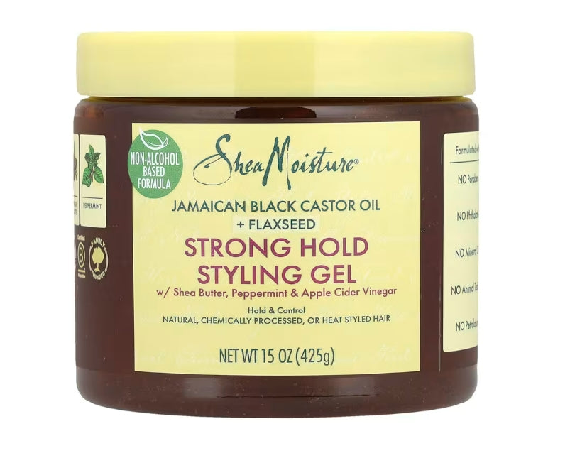 FREE SheaMoisture, Strong Hold Styling Gel, Shea Butter, Peppermint & Apple Cider Vinegar, 15 oz (425 g)