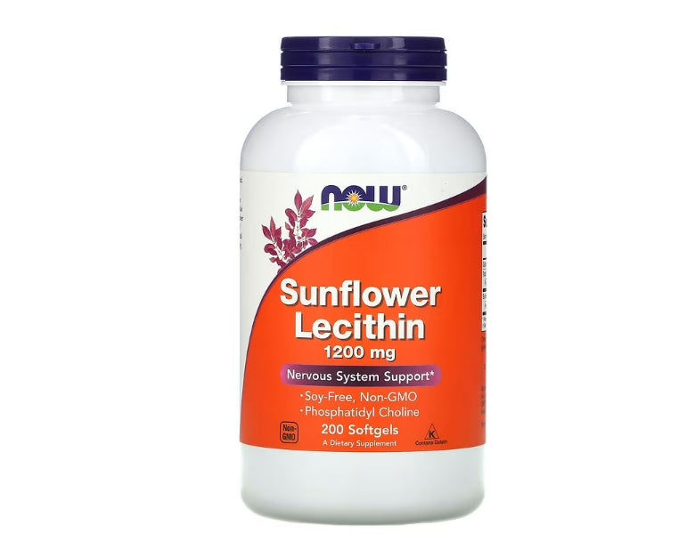 NOW Foods, Sunflower Lecithin, 1,200 mg, 200 Softgels