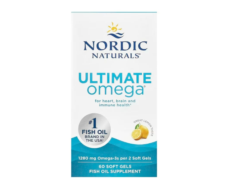 Nordic Naturals, Ultimate Omega,檸檬味,1,280 毫克,60 粒軟凝膠(每粒軟凝膠 640 毫克)