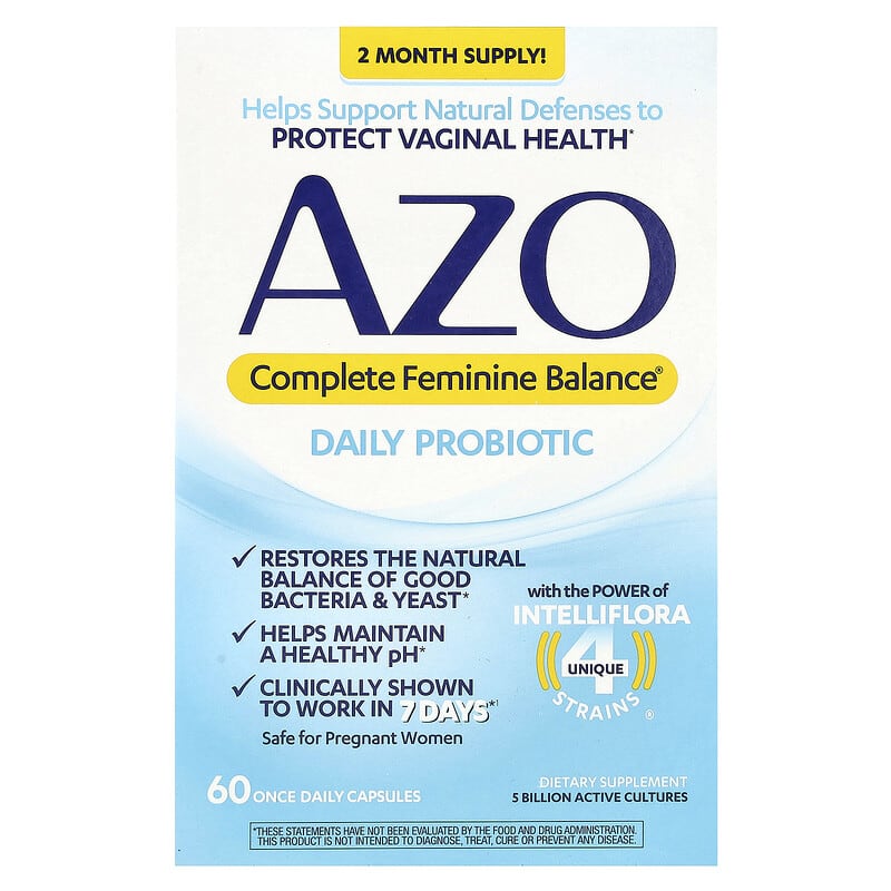 * Azo, 完全女性平衡®,日常益生菌,60 粒膠囊