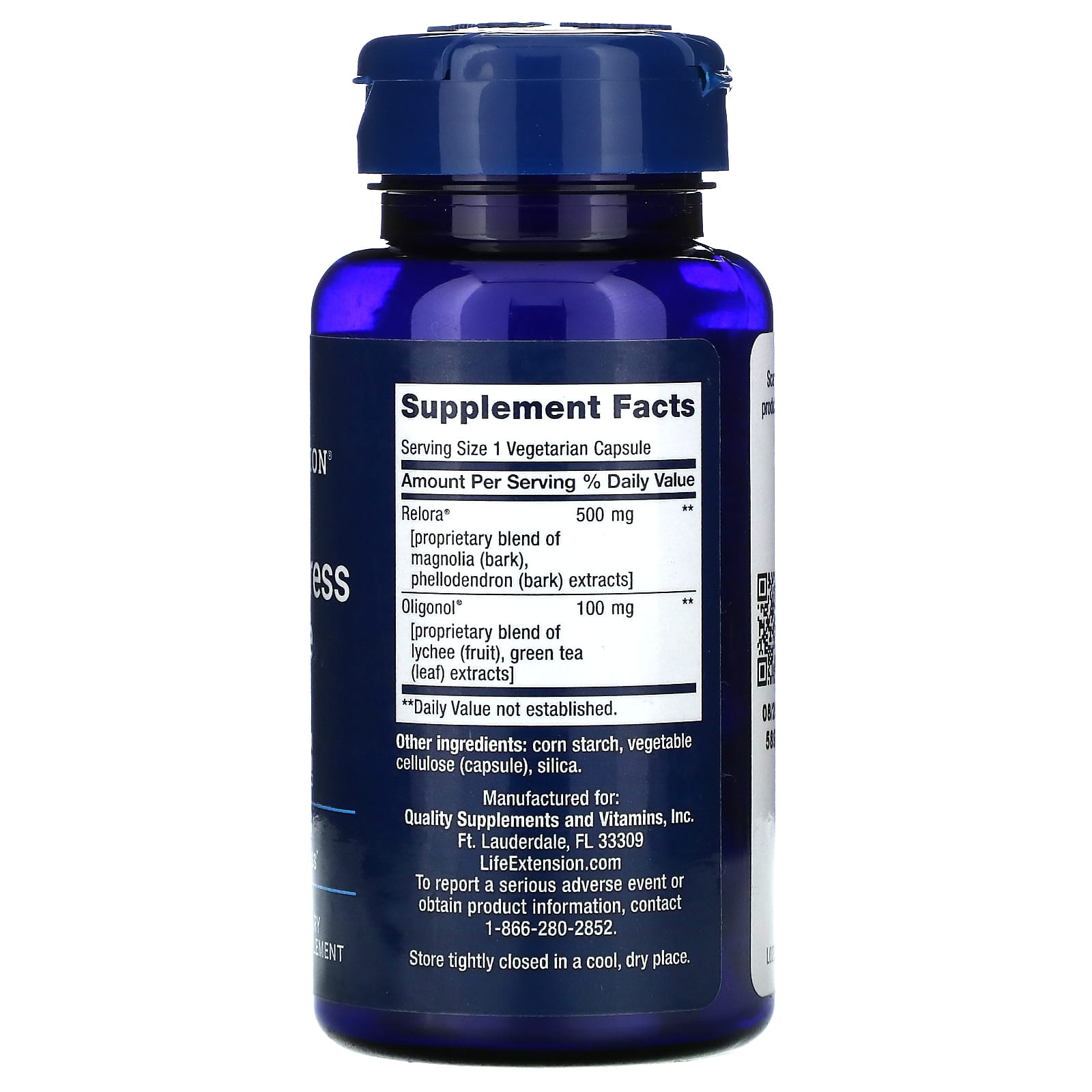 *Life Extension,強制醇壓力調節素食膠囊,30粒