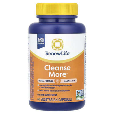 Renew Life, Cleanse More™,60 粒素食膠囊