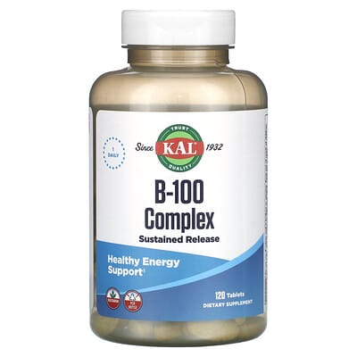 *KAL, B-100 Complex, 120 Tablets
