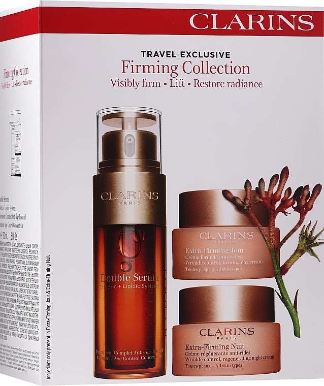 【公價產品】Clarins 煥顏緊緻系列套裝 ~ 賦活雙精華 / 煥顏緊緻日霜 /煥顏緊緻晚霜