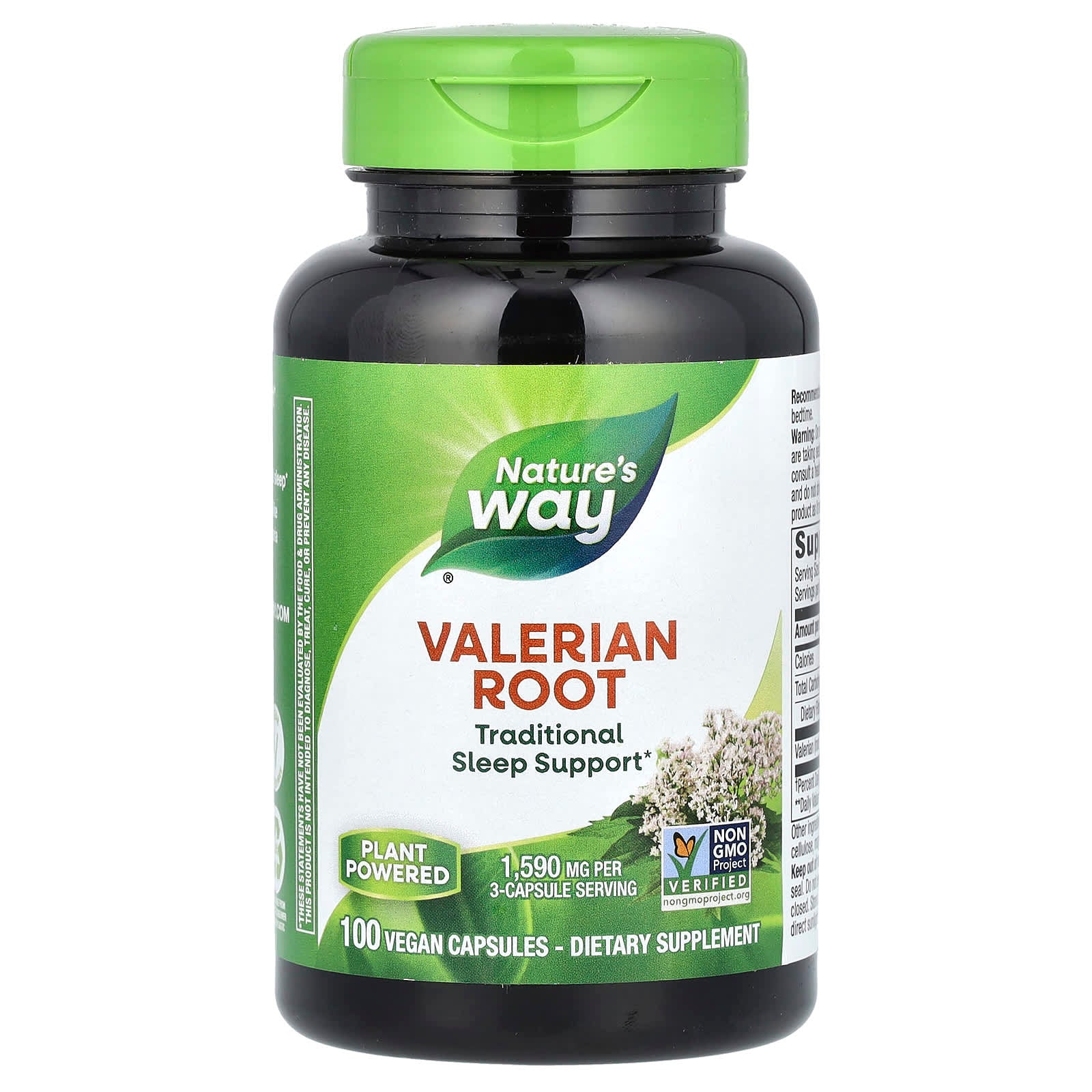 Nature's Way, Valerian Root, 100 Vegan Capsules (530 mg per Capsule)