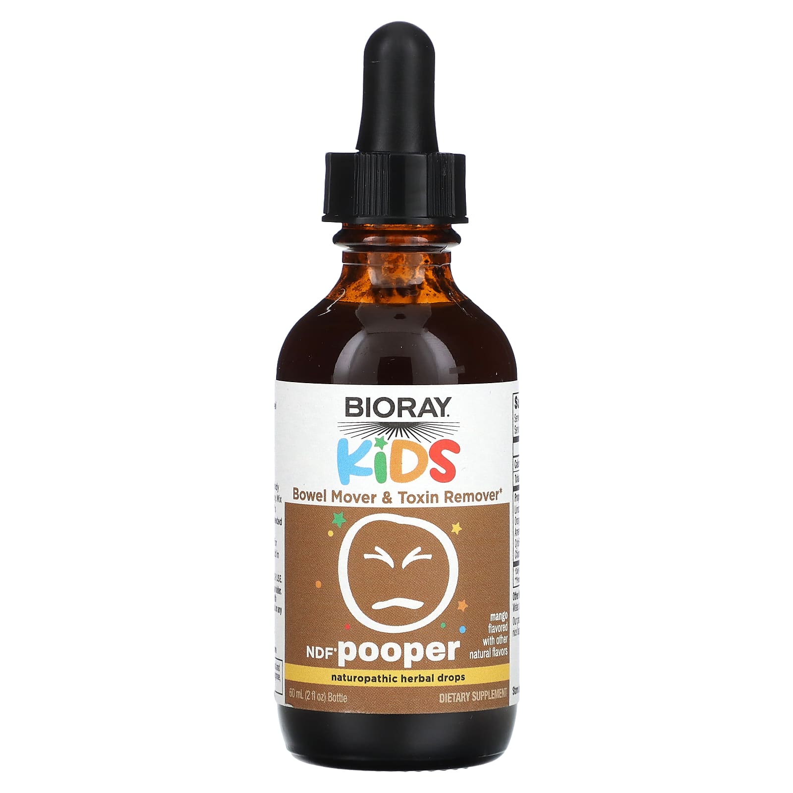 Bioray, Kids, NDF Pooper, Mango , 2 fl oz (60 ml)