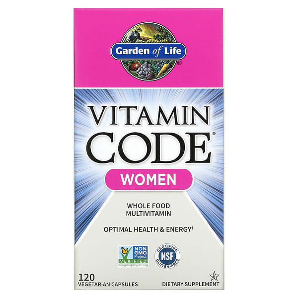 *Garden of Life, Vitamin Code, Whole Food Multivitamin for Women, 120 Vegetarian Capsules