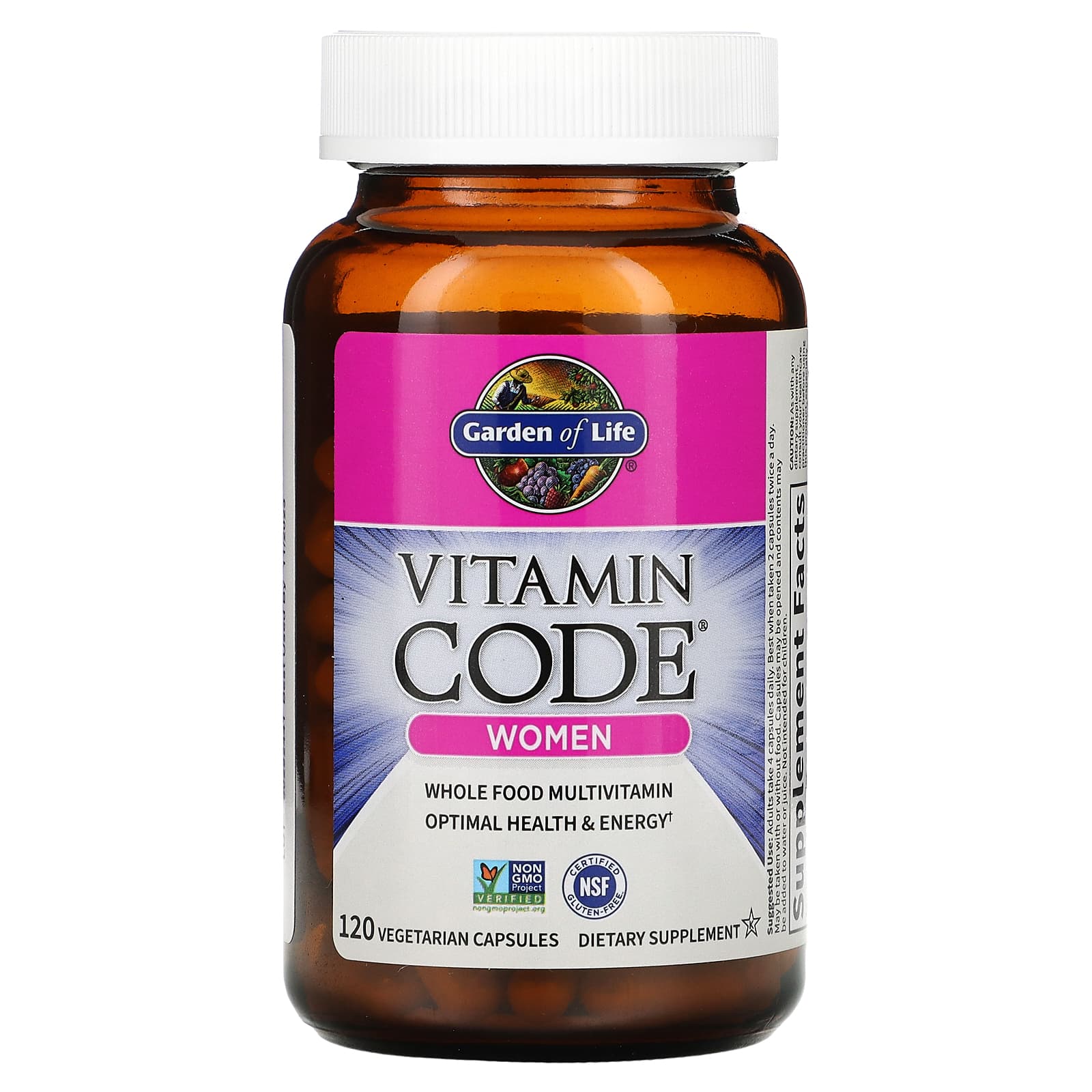 Garden of Life, Vitamin Code,女性全食多維生素,120 粒素食膠囊