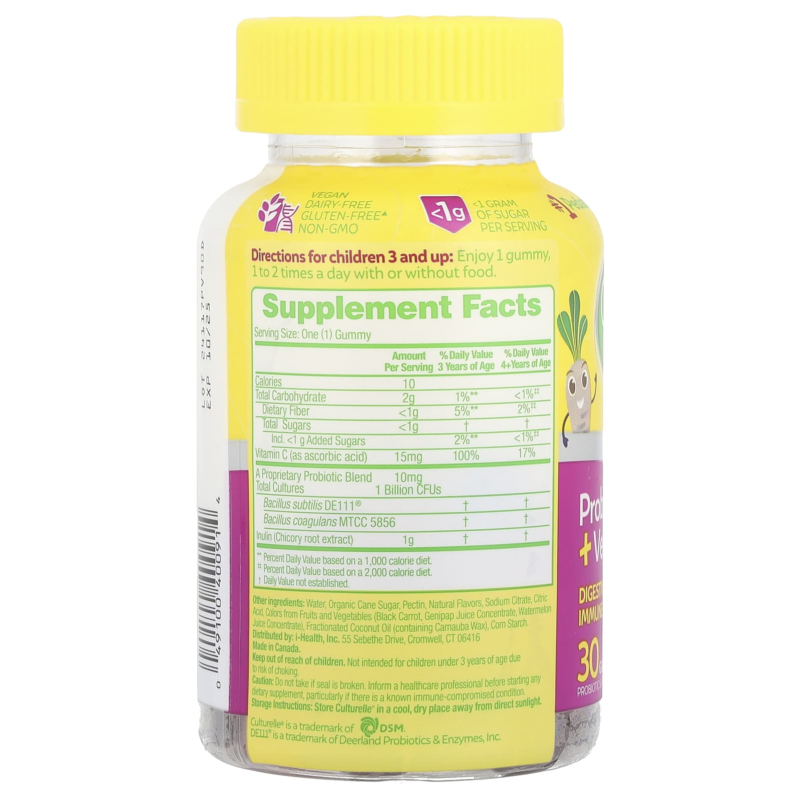 Culturelle, 兒童益生菌軟糖,漿果味,30 粒裝