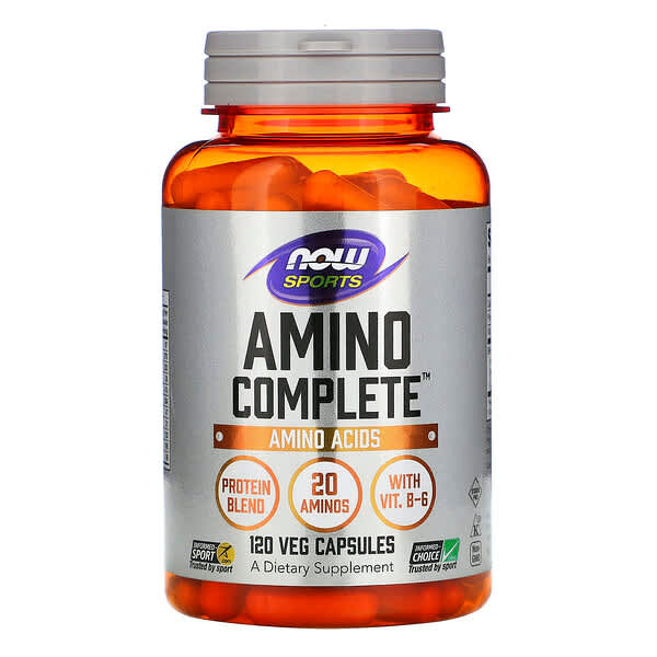 *NOW Foods, Sports, Amino Complete, Amino Acids, 120 Veg Capsules