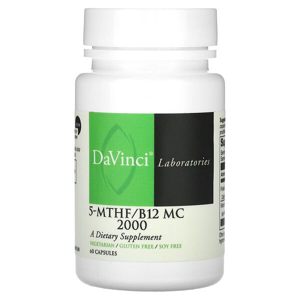 DaVinci Laboratories, 5-MTHF/B12 MC 2000,60 粒膠囊