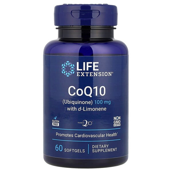*Life Extension, CoQ10 (Ubiquinone) with d-Limonene, 100 mg, 60 Softgels
