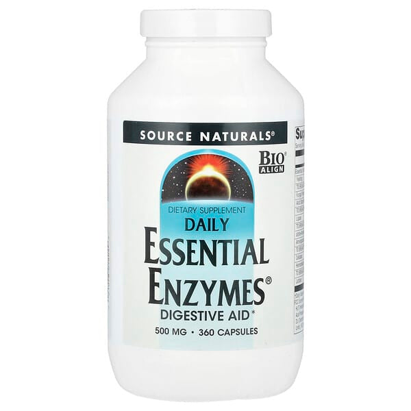 Source Naturals, 日常 Essential Enzymes®,500 毫克,360 粒膠囊