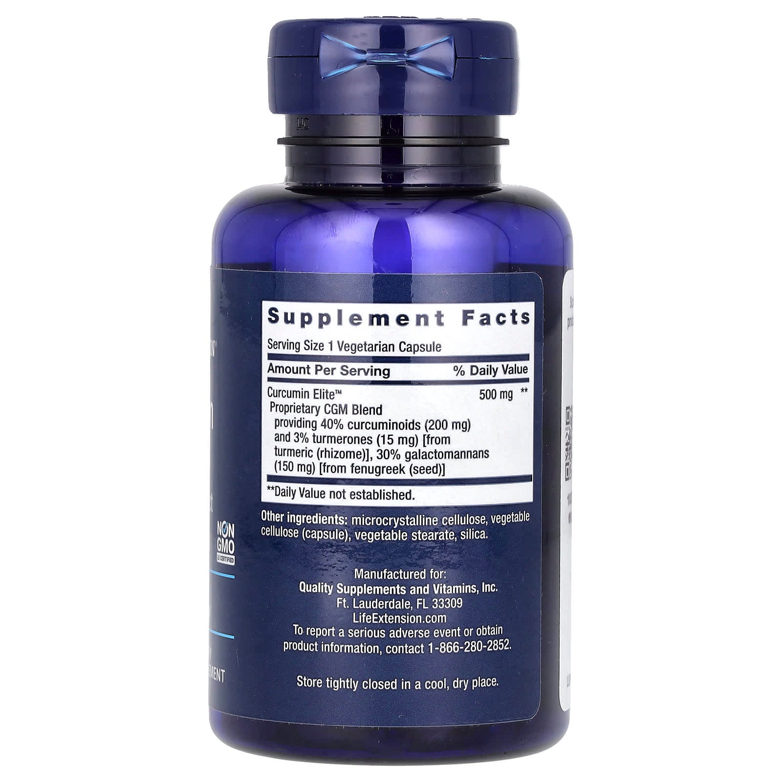 Life Extension, 薑黃素精華薑黃提取物,60 粒素食膠囊