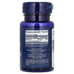 Life Extension, 低劑量維生素K2(MK-7),45微克,90粒軟膠囊