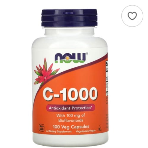 NOW Foods,C-1000,含生物類黃酮,100粒素食膠囊