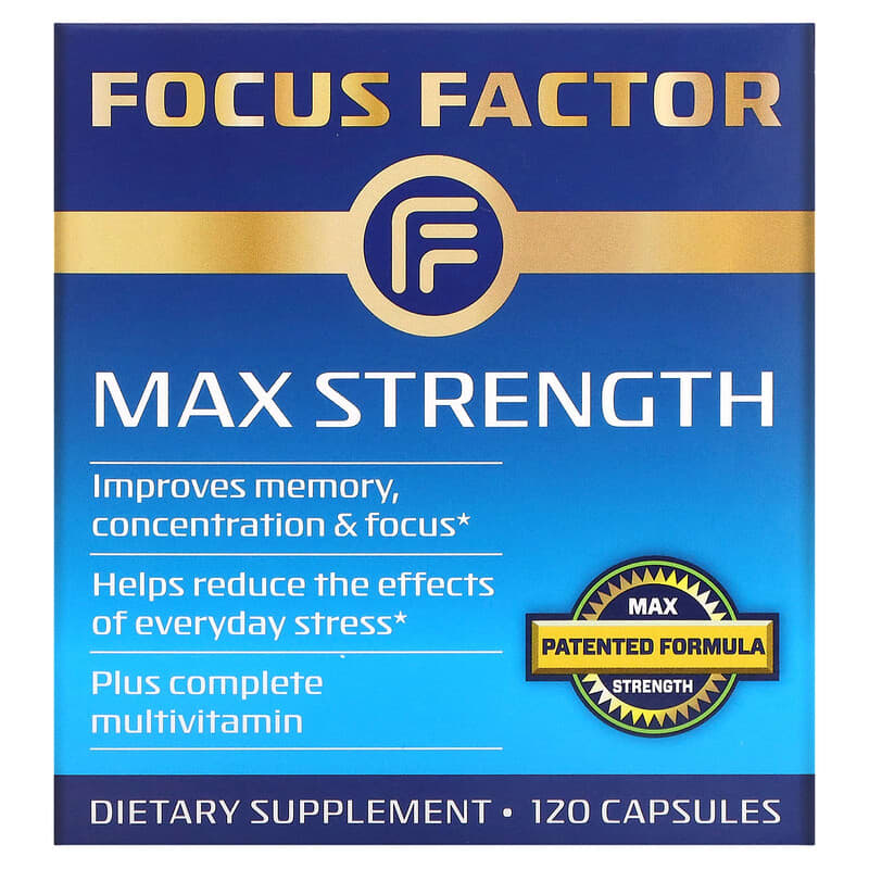 免費送 Focus Factor,大腦記憶,注意力特大強度,120粒膠囊
