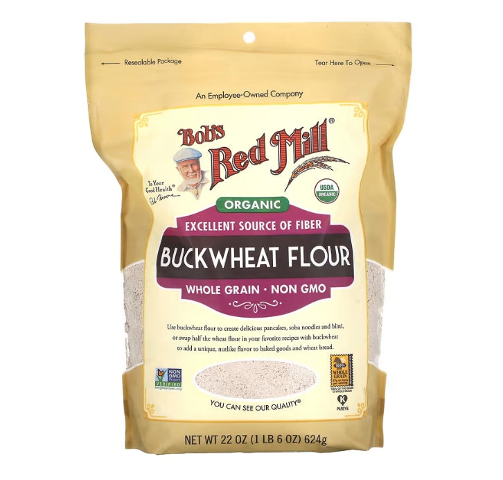 FREE Bob's Red Mill, Organic Buckwheat Flour, Whole Grain, 22 oz (624