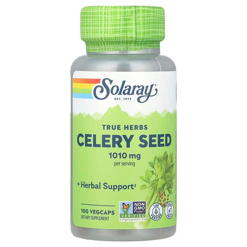 Solaray, True Herbs, Celery Seed, 1,010 mg, 100 VegCaps (505 mg per Ca