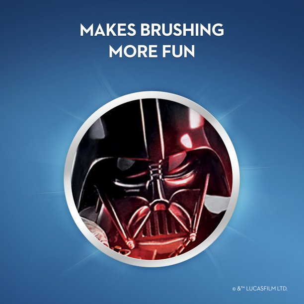 Oral-B, Kids, Battery Power Toothbrush, Soft, 3+ Years, Star Wars, 1 Toothbrush